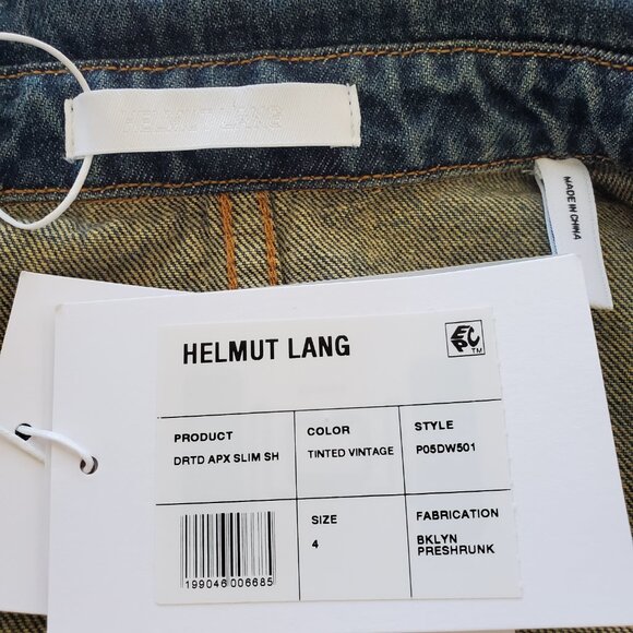 HELMUT LANG ! Denim Bustier Shirt ( US/4) - Picture 6 of 13
